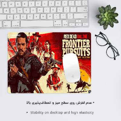 ماوس پد هومرو طرح بازی Red Dead Online مدل A2260