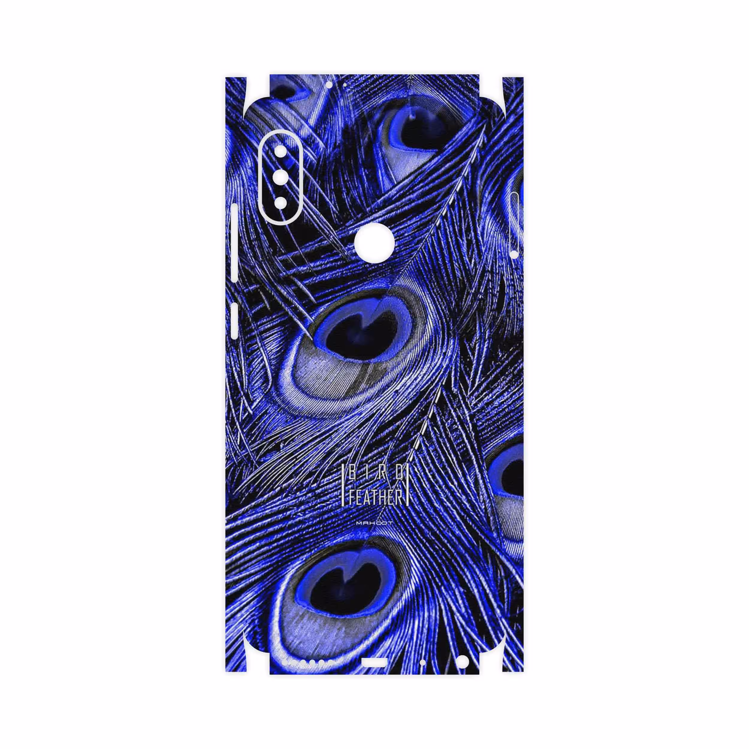 برچسب پوششی ماهوت مدل Purple Feather-FullSkin مناسب برای گوشی موبایل شیائومی Redmi Note 5 Pro