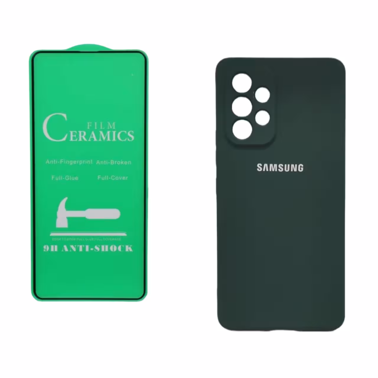 کاور مدل سیلیکونی مناسب برای گوشی موبایل سامسونگ Galaxy A33 به همراه محافظ صفحه نمایش 