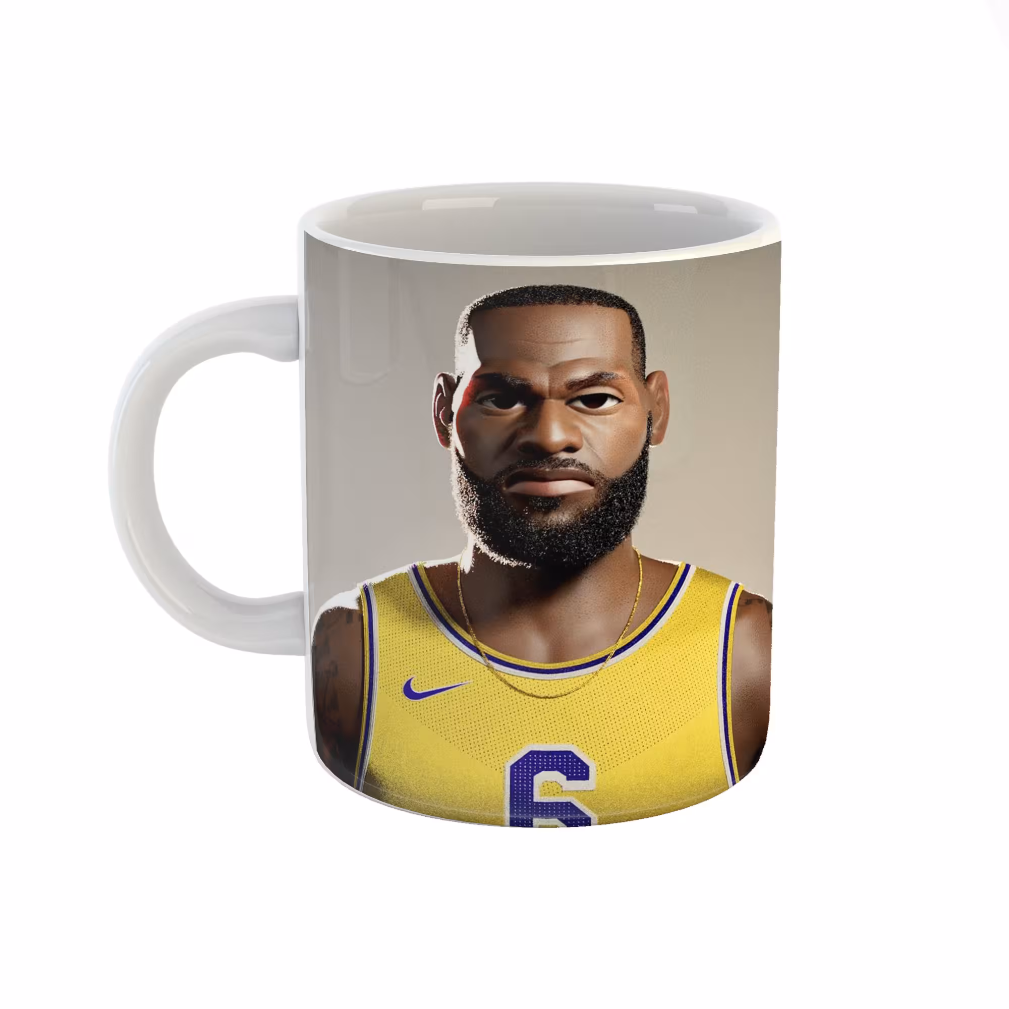 ماگ طرح گرافیکی لبران جیمز بسکتبال 