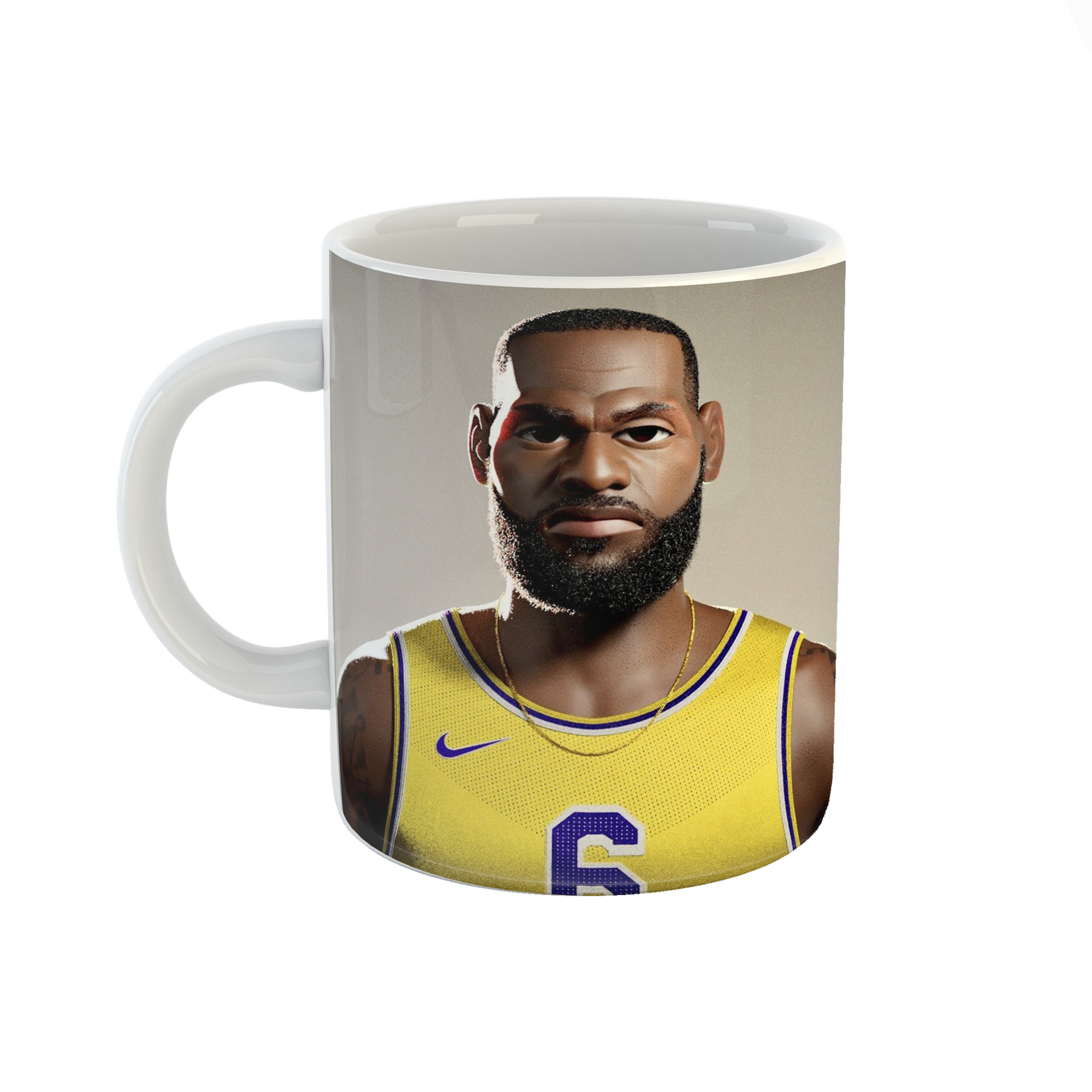 ماگ طرح گرافیکی لبران جیمز بسکتبال 