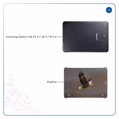 برچسب پوششی ماهوت مدل Eagle مناسب برای تبلت سامسونگ Galaxy Tab S2 9.7 2015 T815