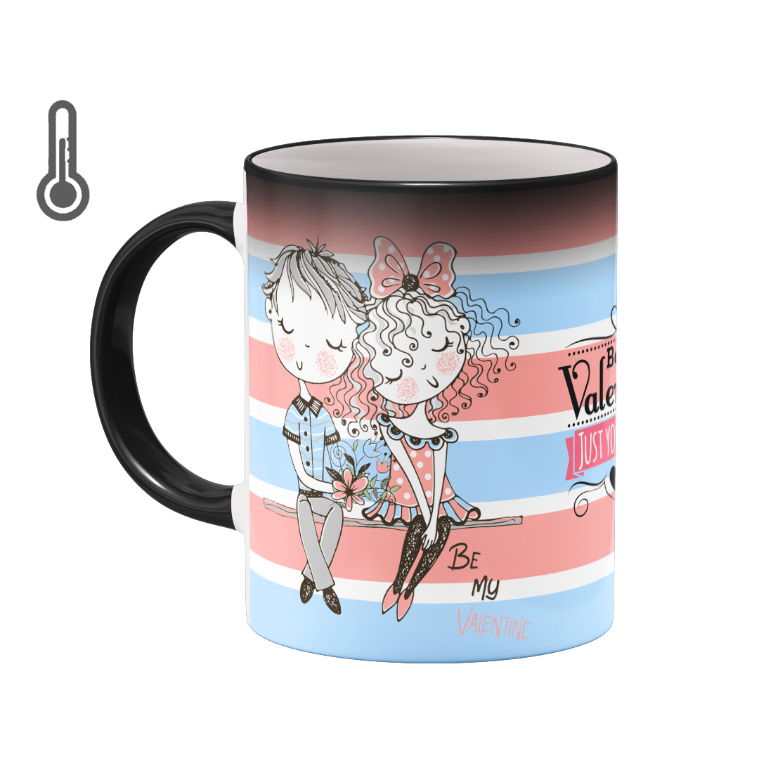 ماگ حرارتی بیگ ماگ مدل عاشقانه کد 1074