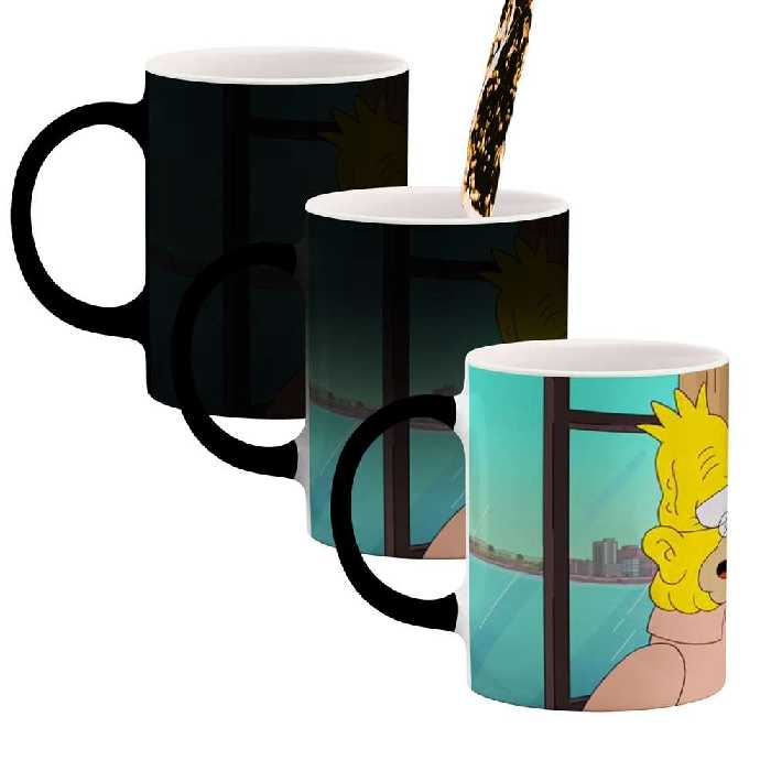 ماگ حرارتی کاکتی طرح کارتون سیمپسون مدل mgh23662