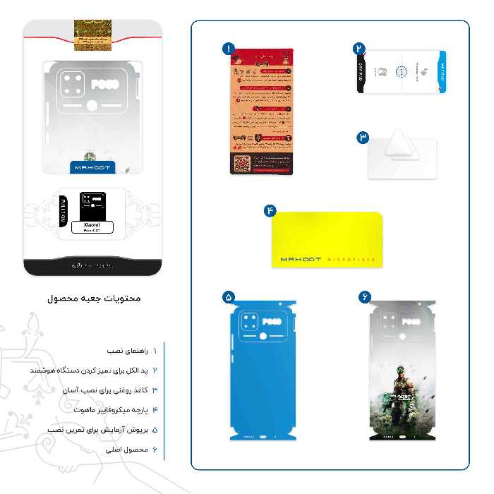 برچسب پوششی ماهوت مدل splintercell Game Series-FullSkin مناسب برای گوشی موبایل شیائومی Poco C40