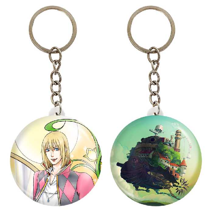 جاکلیدی خندالو مدل قلعه جادویی هاول و پندراگون انیمه قلعه متحرک هاول کد 1290412903 مجموعه 2 عددی