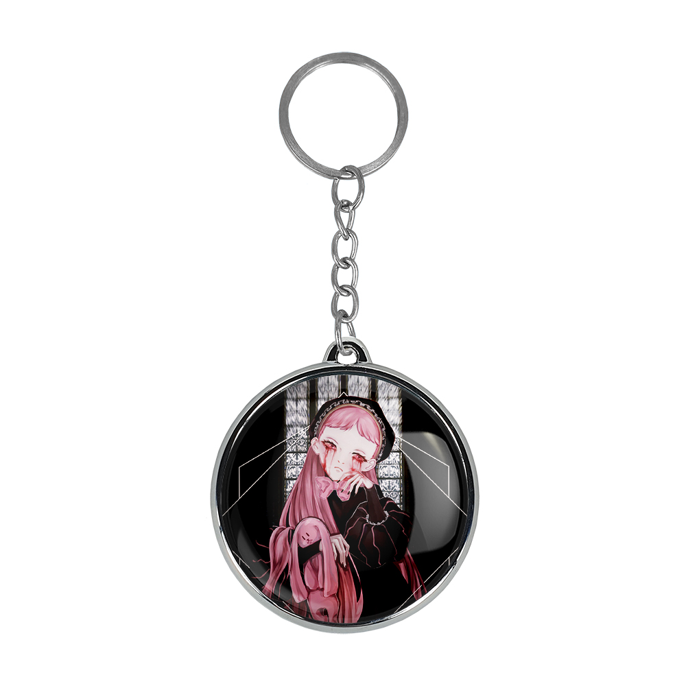 جاکلیدی خندالو طرح دختر انیمه ای مدل دوطرفه کد 1804718042