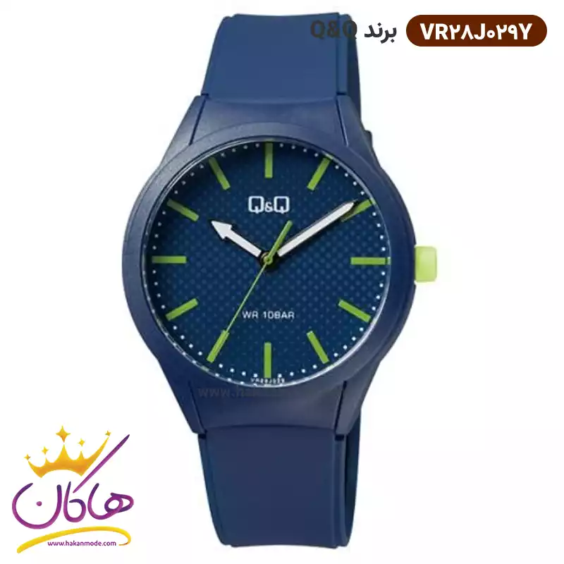 ساعت کیو اند کیو سیلیکونی آبی VR28J029Y