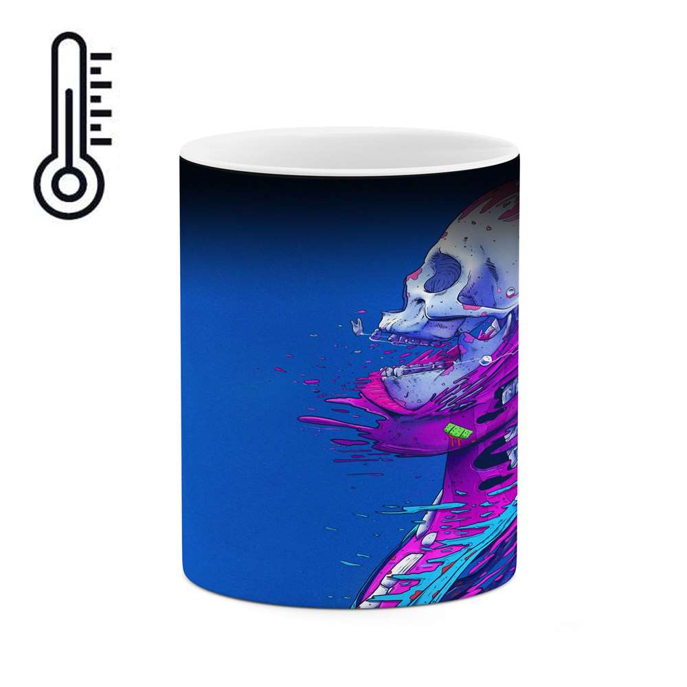 ماگ حرارتی کاکتی طرح اسکلت مدل mgh16506