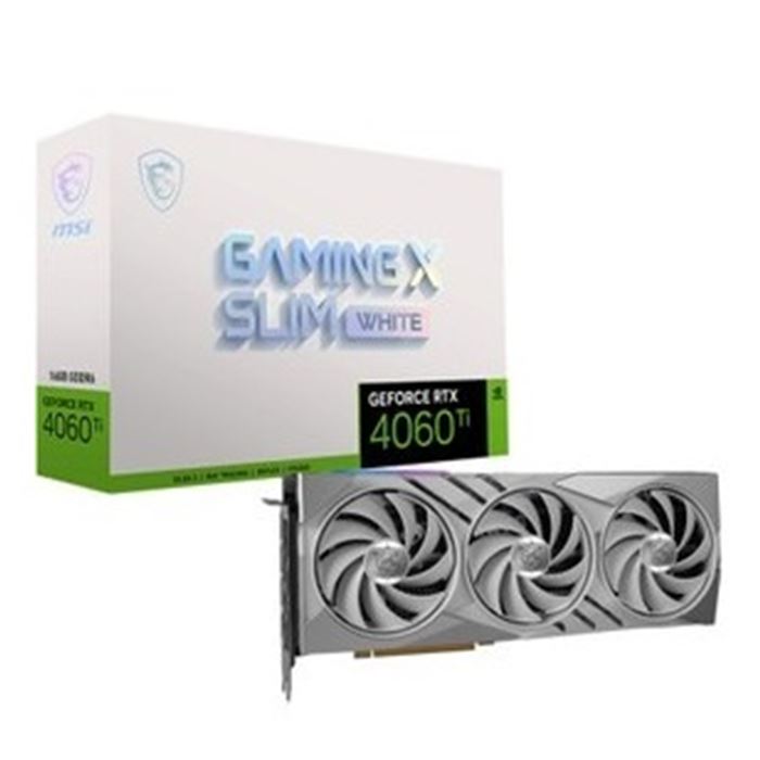 کارت گرافیک سفید ام اس آی RTX 4060Ti GAMING X Trio Slim White