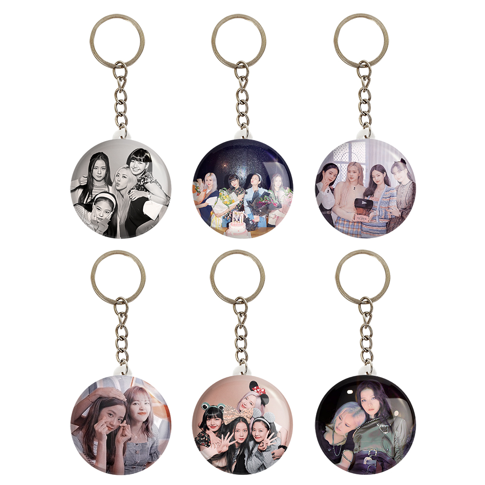  جاکلیدی خندالو طرح گروه موسیقی بلک پینک کد 230A مجموعه 6 عددی 