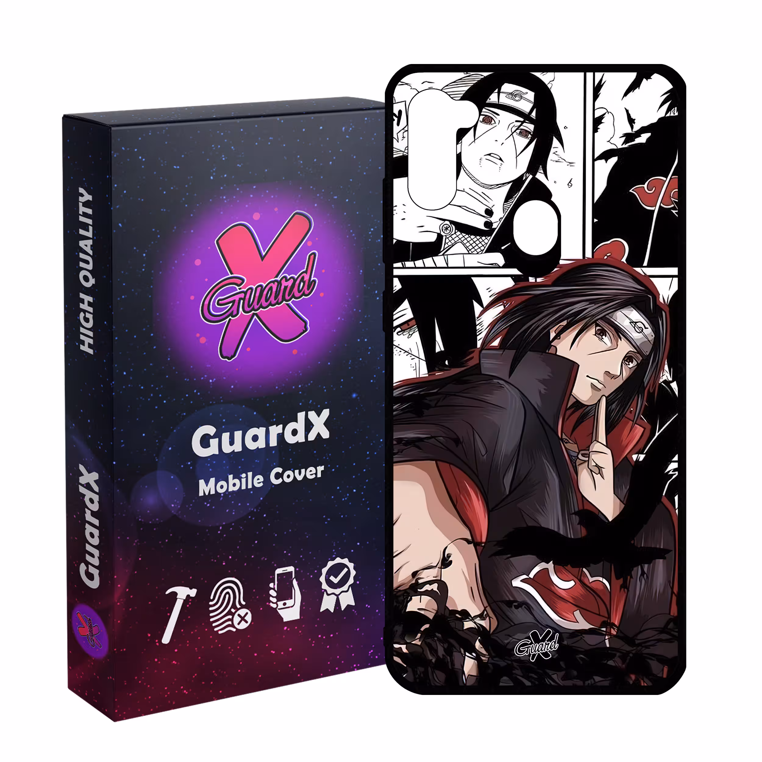 کاور گارد ایکس طرح Itachi Anime مدل Glass10550 مناسب برای گوشی موبایل سامسونگ Galaxy A11/M11