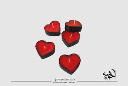 شمع وارمر قلب 5عددی