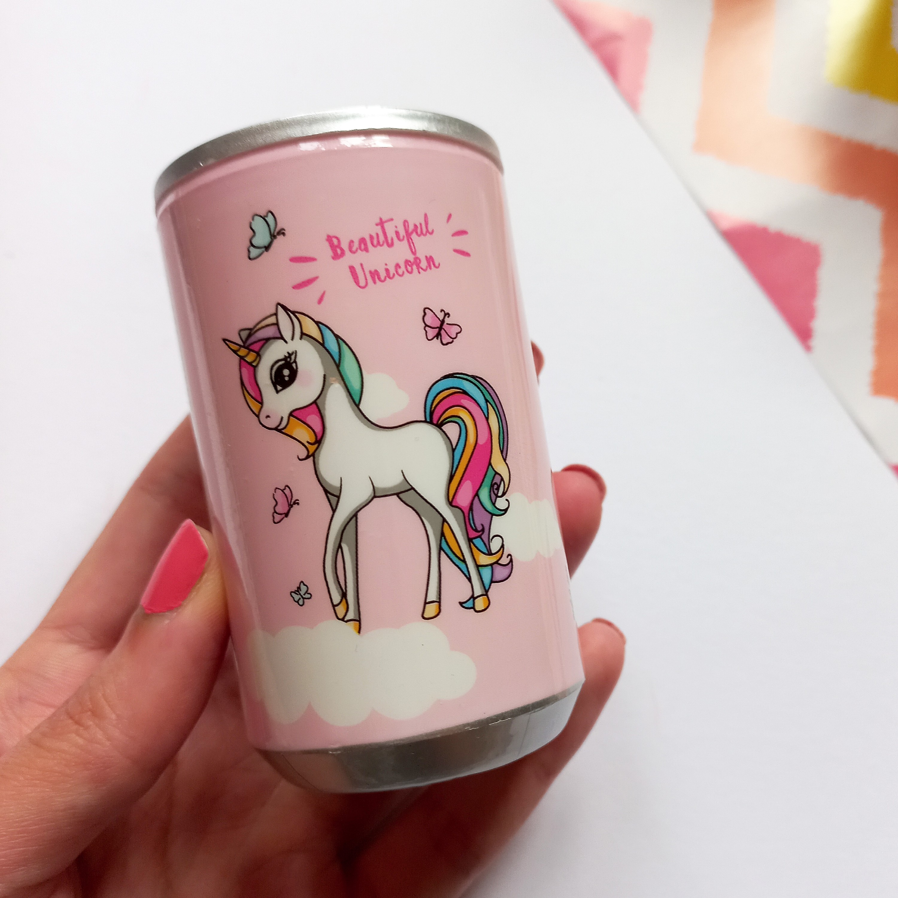 دستمال مرطوب فانتزی قوطی طرح تکشاخ کد3