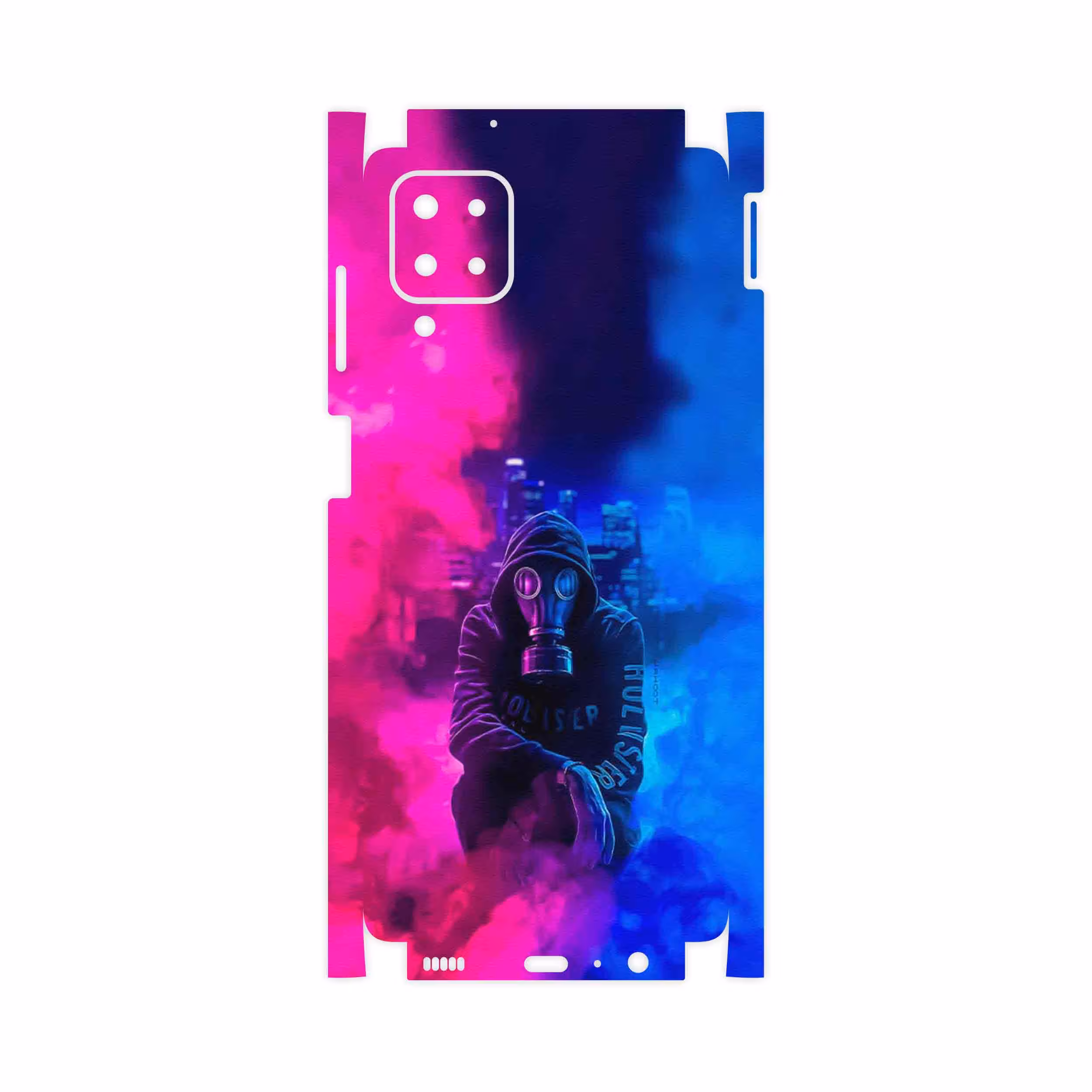 برچسب پوششی ماهوت مدل Smoke Rainbow Digital Art 2-FullSkin مناسب برای گوشی موبایل سامسونگ Galaxy F12