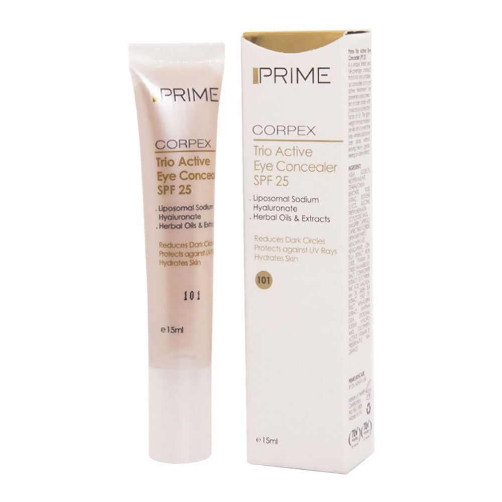 پرایم کانسیلر دور چشم 15 میل شماره 101 بژ روشن Corpex Eye SPF25