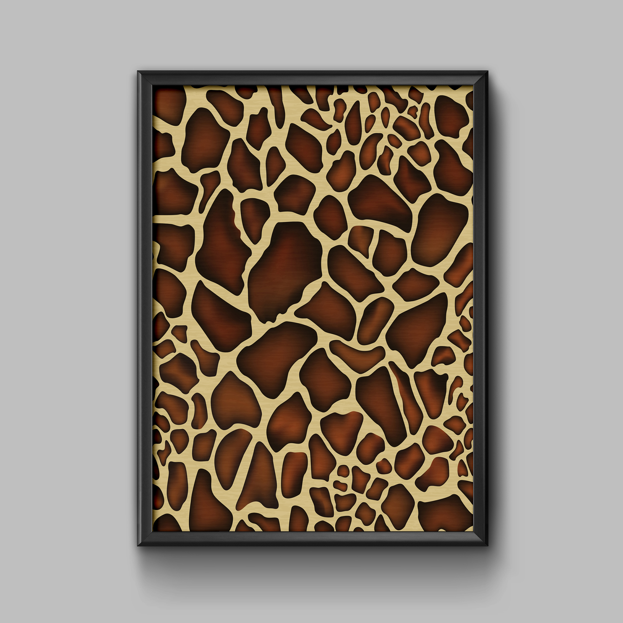 تابلو مدل دکوراتیو زرافه ای p0018