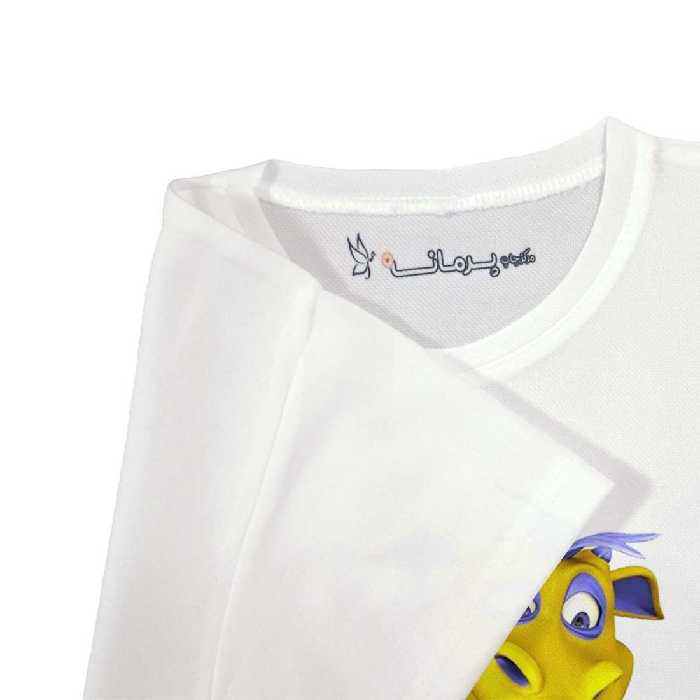 تی شرت بچگانه پرمانه طرح دایناسورهای بامزه کد pmt.5137