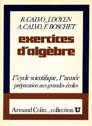 خرید و دانلود نسخه کامل کتاب Exercises d'algebre 1re annee
