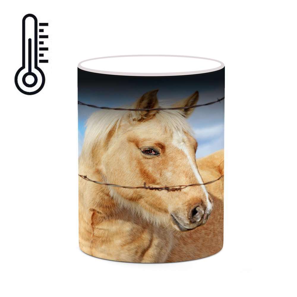 ماگ حرارتی کاکتی طرح اسب مدل mgh24308