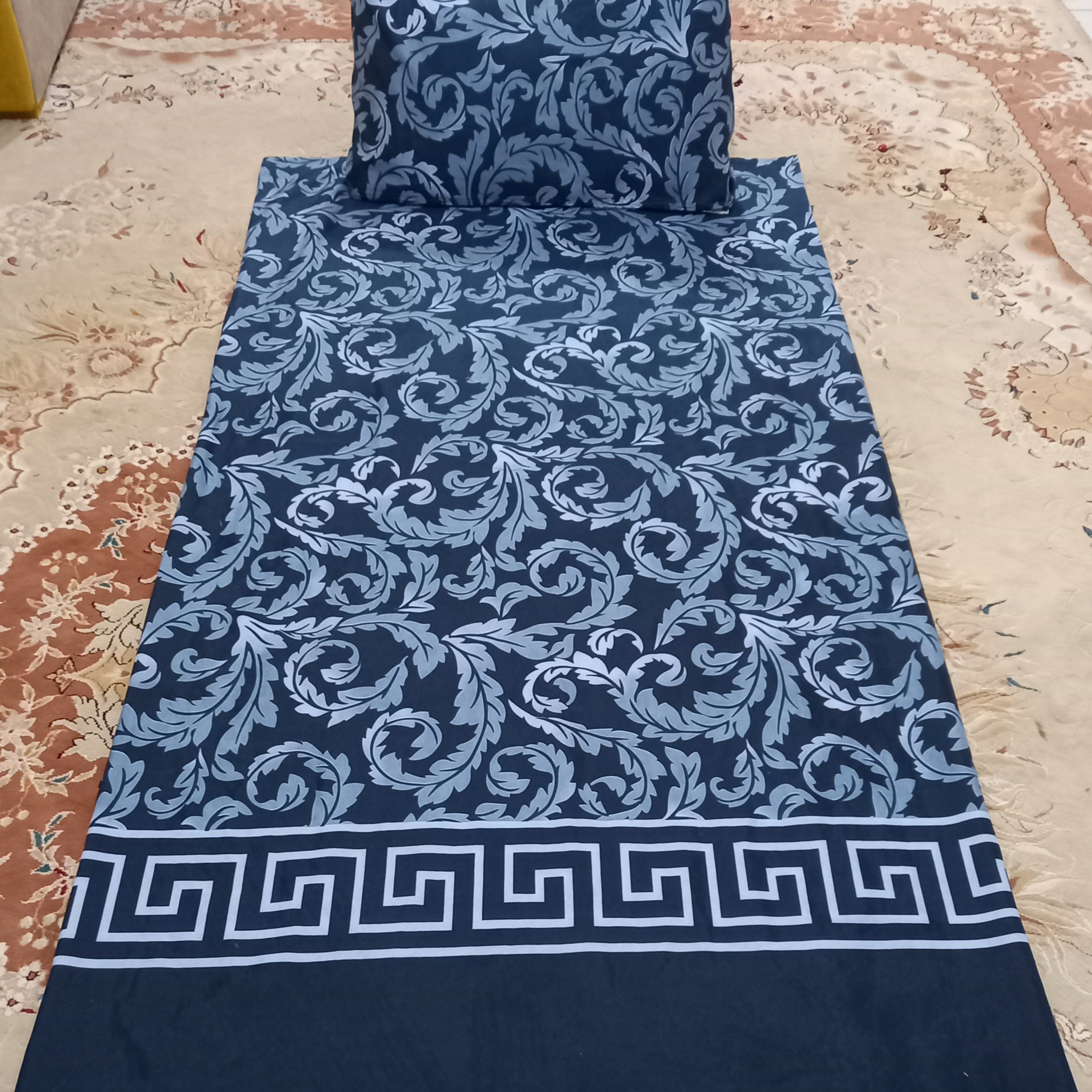 روتشکی+روبالشتی طرح ورساچ سرمه ایی