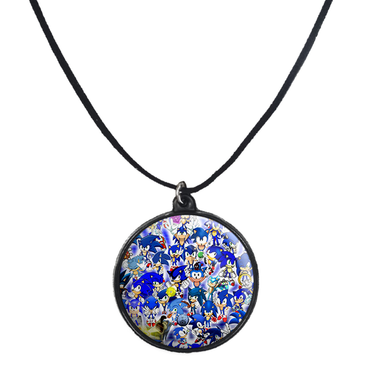 گردنبند پرمانه طرح سونیک کد pmb.15081 مدل دو طرفه