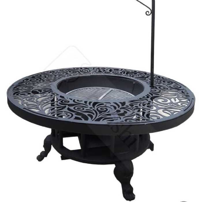 انشدان گرد با مشعل نه سوراخ چدنی شعله بلند یک متری 