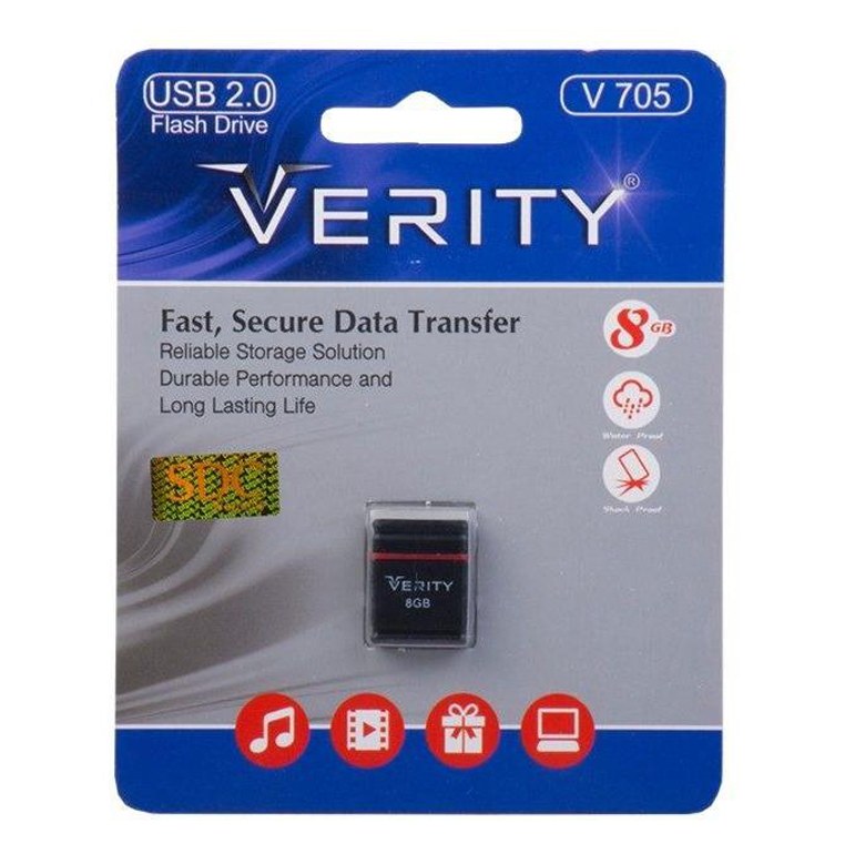 فلش مموری وریتی مدل V705 ظرفیت 8 گیگابایت