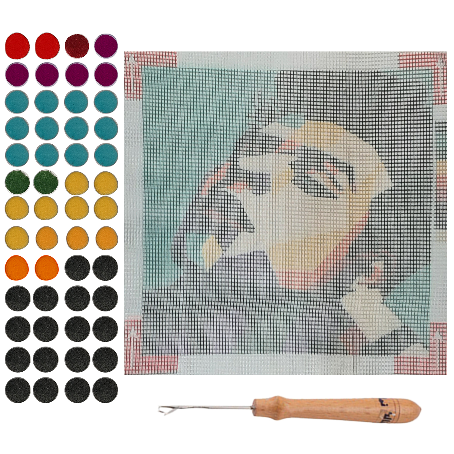 بسته فرشینه بافی مدل 6034 مجموعه 54 عددی