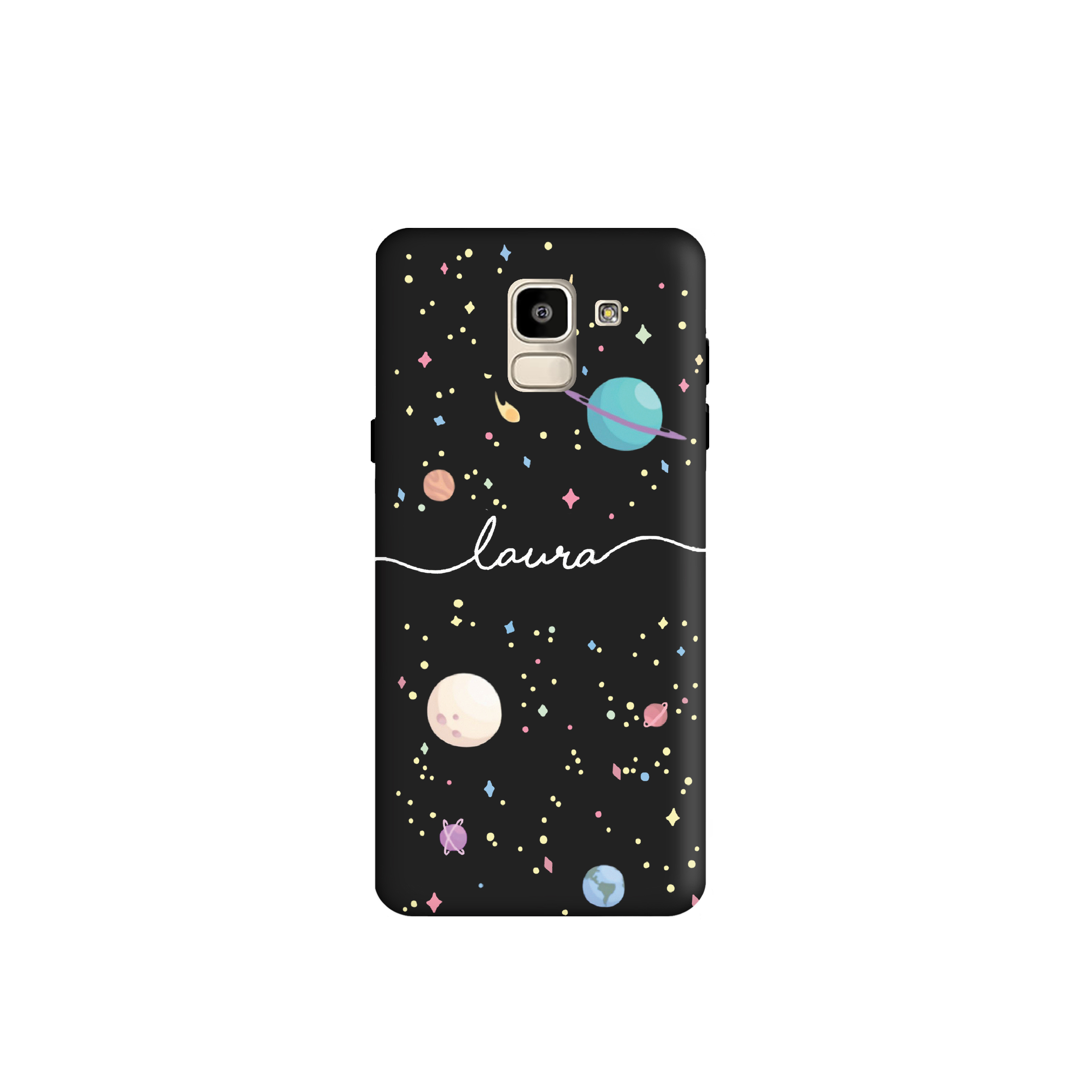 کاور طرح کهکشان مینیمال کد y6755 مناسب برای گوشی موبایل سامسونگ Galaxy A6 2018