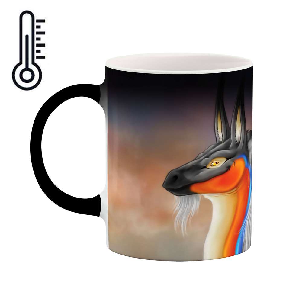 ماگ حرارتی طرح دایناسور فانتزی مدل mgh00757