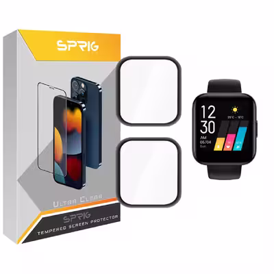 محافظ صفحه نمایش نانو اسپریگ مدل SPG مناسب برای ساعت هوشمند شیائومی Realme Watch بسته دو عددی