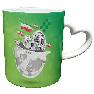 ماگ مدل دسته قلبی طرح مهندس کد 16