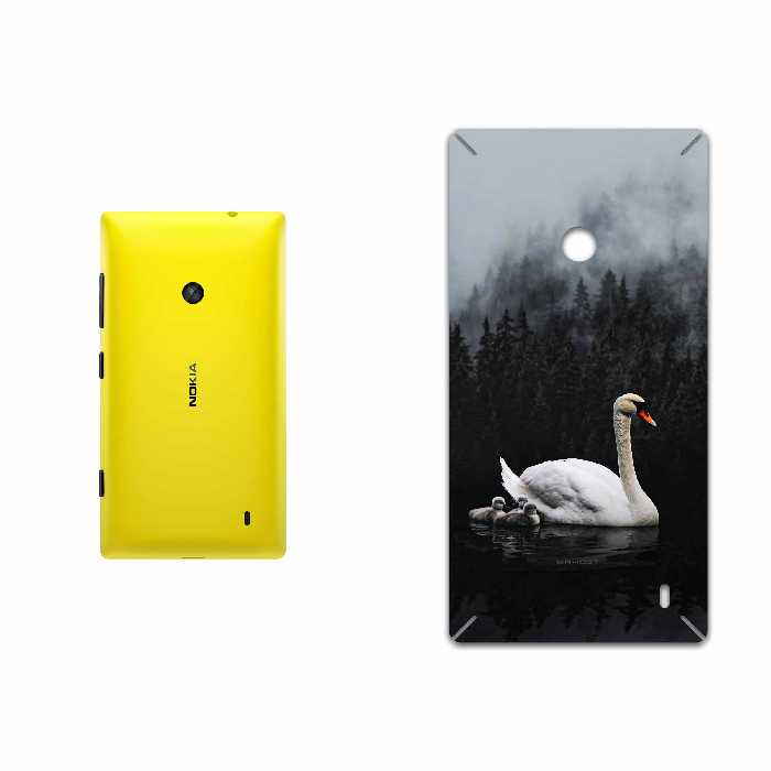 برچسب پوششی ماهوت مدل Swan Lake مناسب برای گوشی موبایل نوکیا Lumia 520