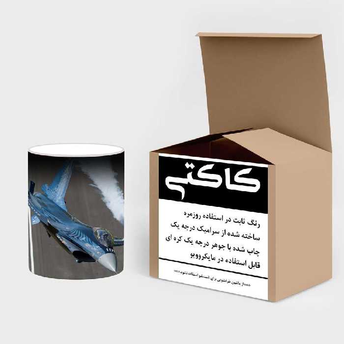 ماگ حرارتی کاکتی طرح هواپیمای جنگنده مدل mgh20327