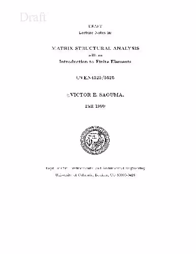 خرید و دانلود نسخه کامل کتاب Matrix structural analysis and introduction to finite elements