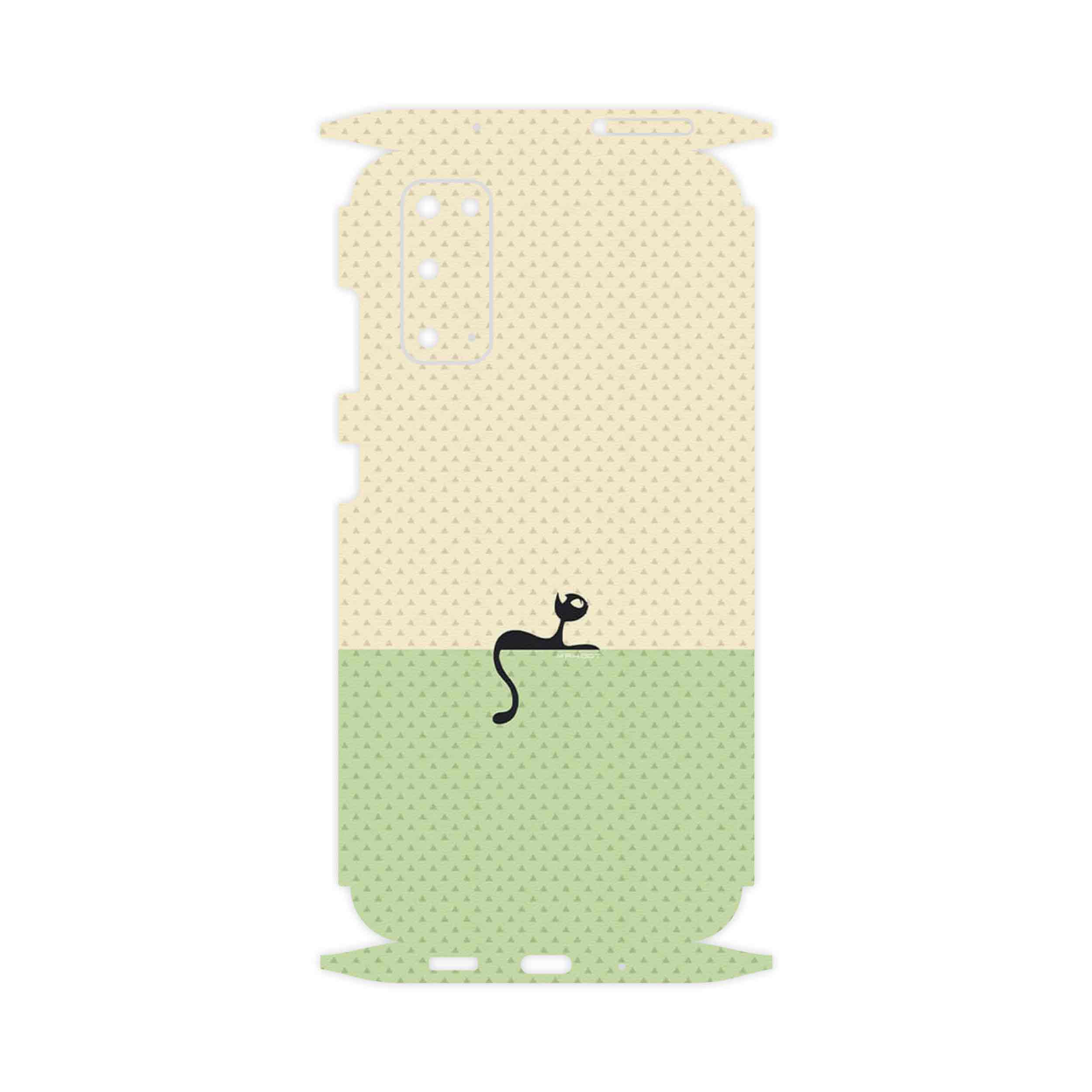 برچسب پوششی ماهوت مدل Minimal Internet Cat Icon-FullSkin مناسب برای گوشی موبایل سامسونگ Galaxy S20