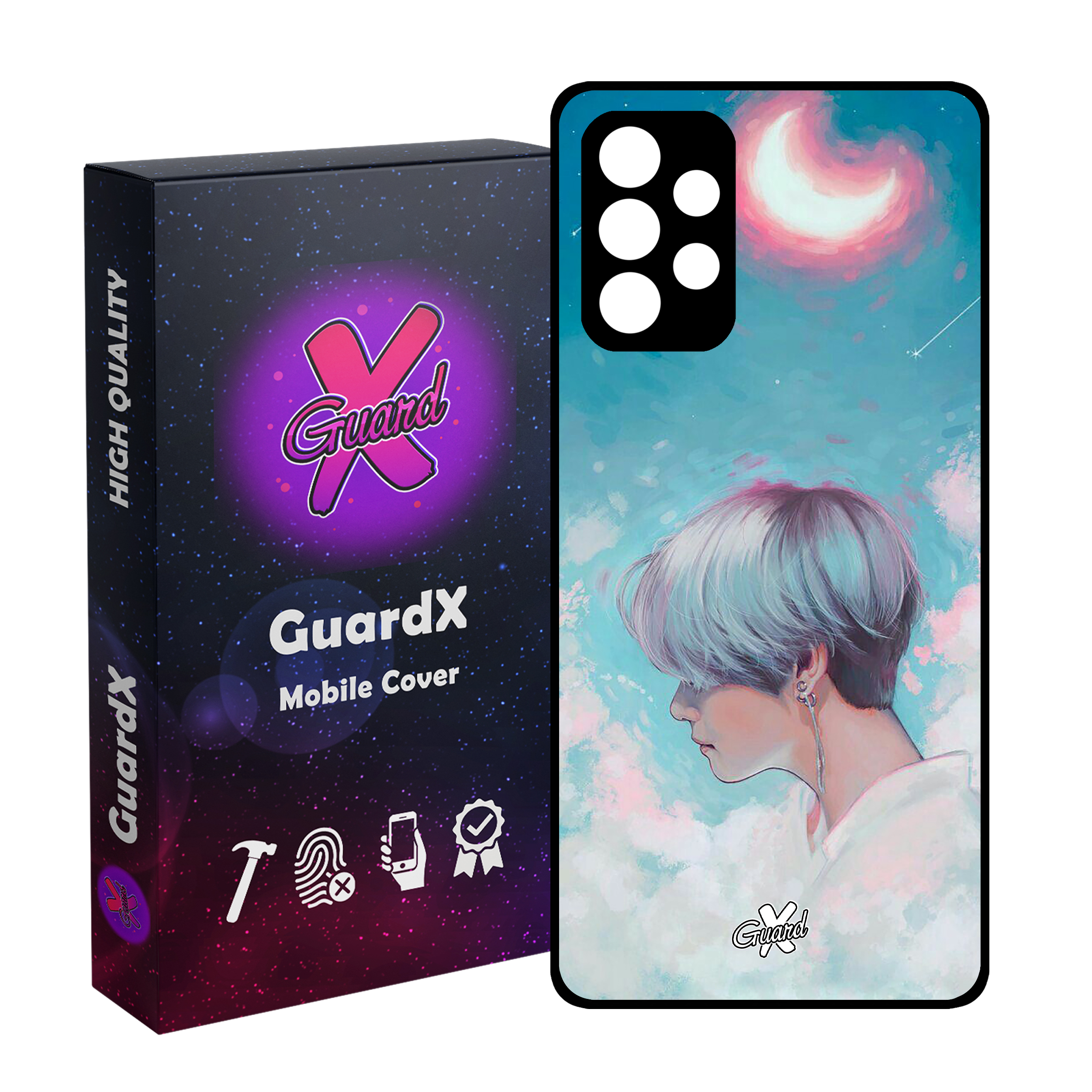 کاور گارد ایکس طرح دختر مدل Glass10364 مناسب برای گوشی موبایل سامسونگ Galaxy A32 5G