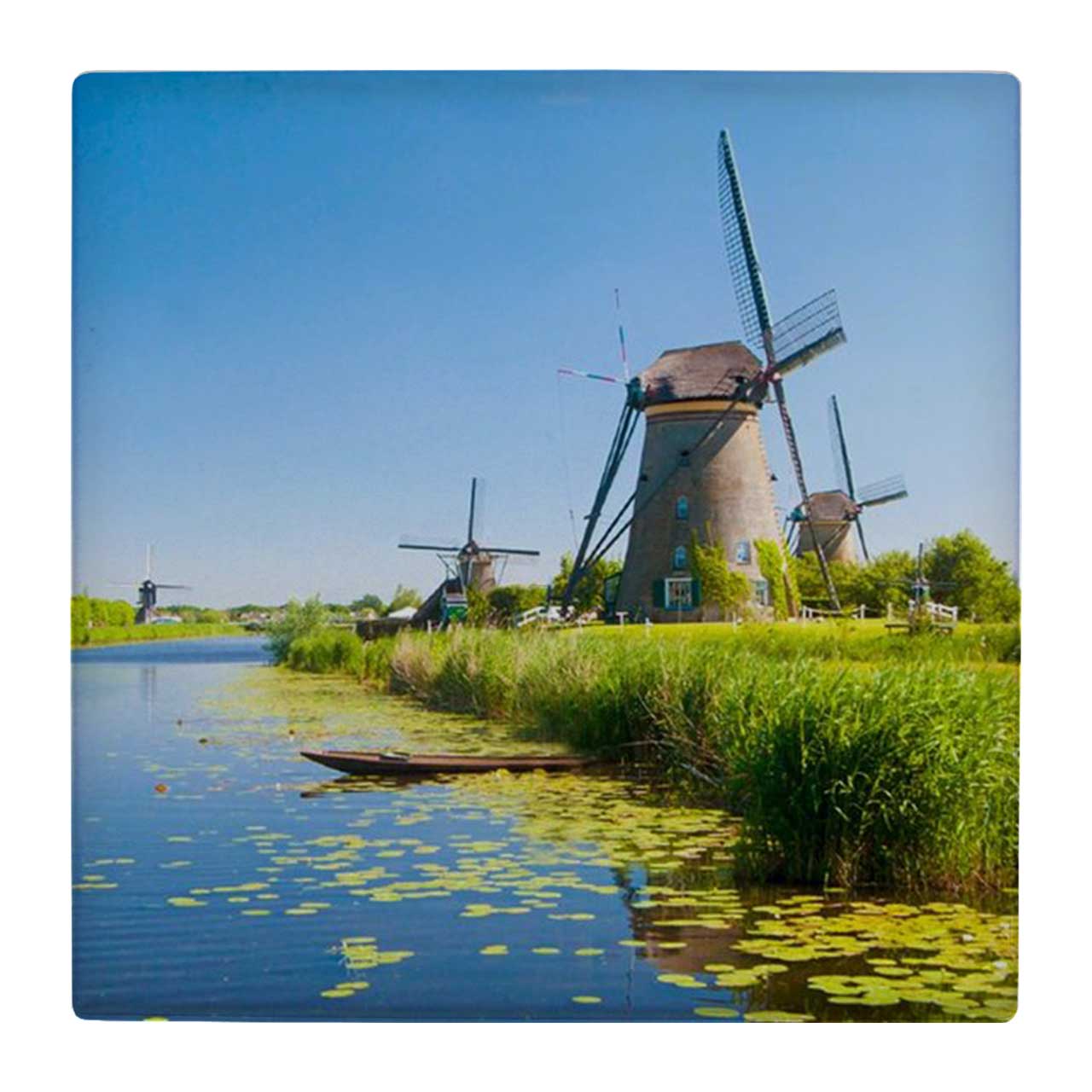  زیر لیوانی  طرح آسیاب بادی و برکه کد    4861264_3801