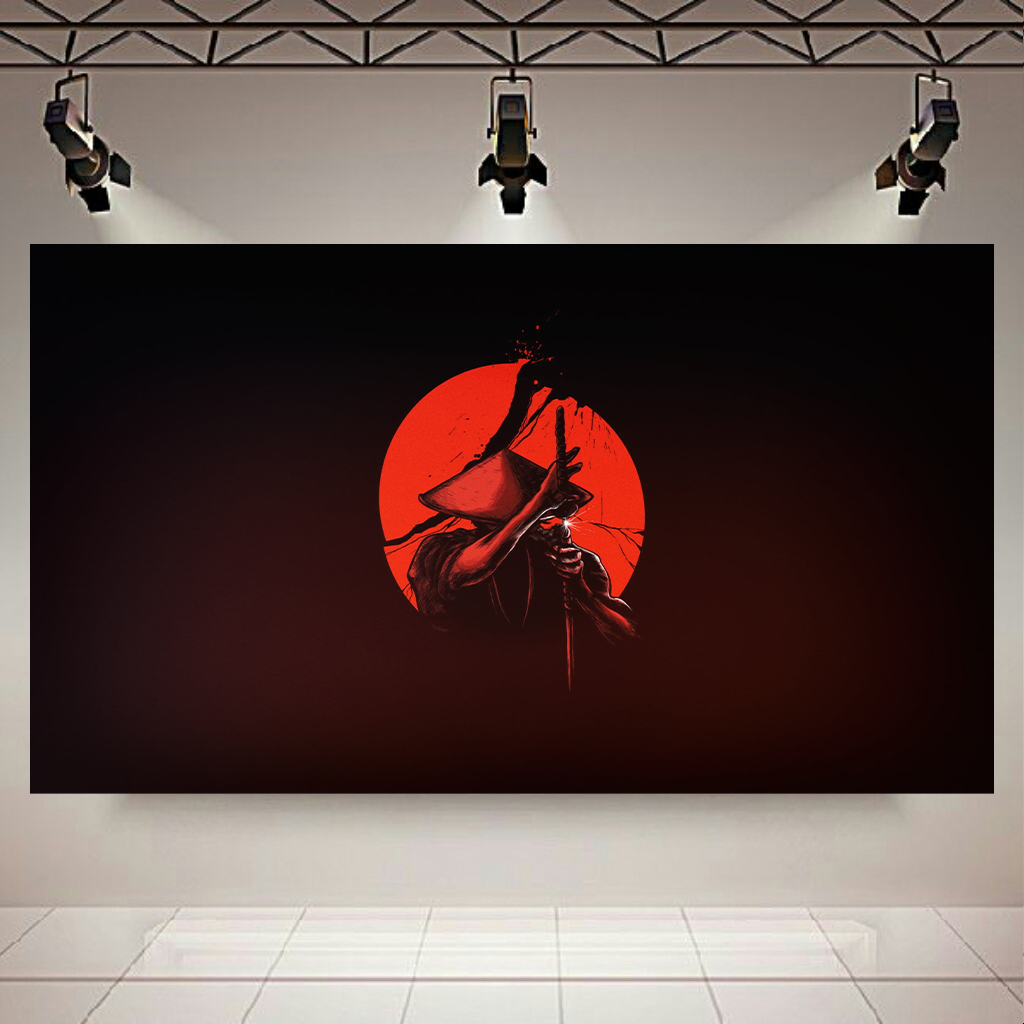 تابلو بوم طرح سامورایی کد AR9050