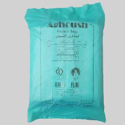 کیسه فریزر آغوش مدل ضخیم 18.25 دو بسته 1000 عددی