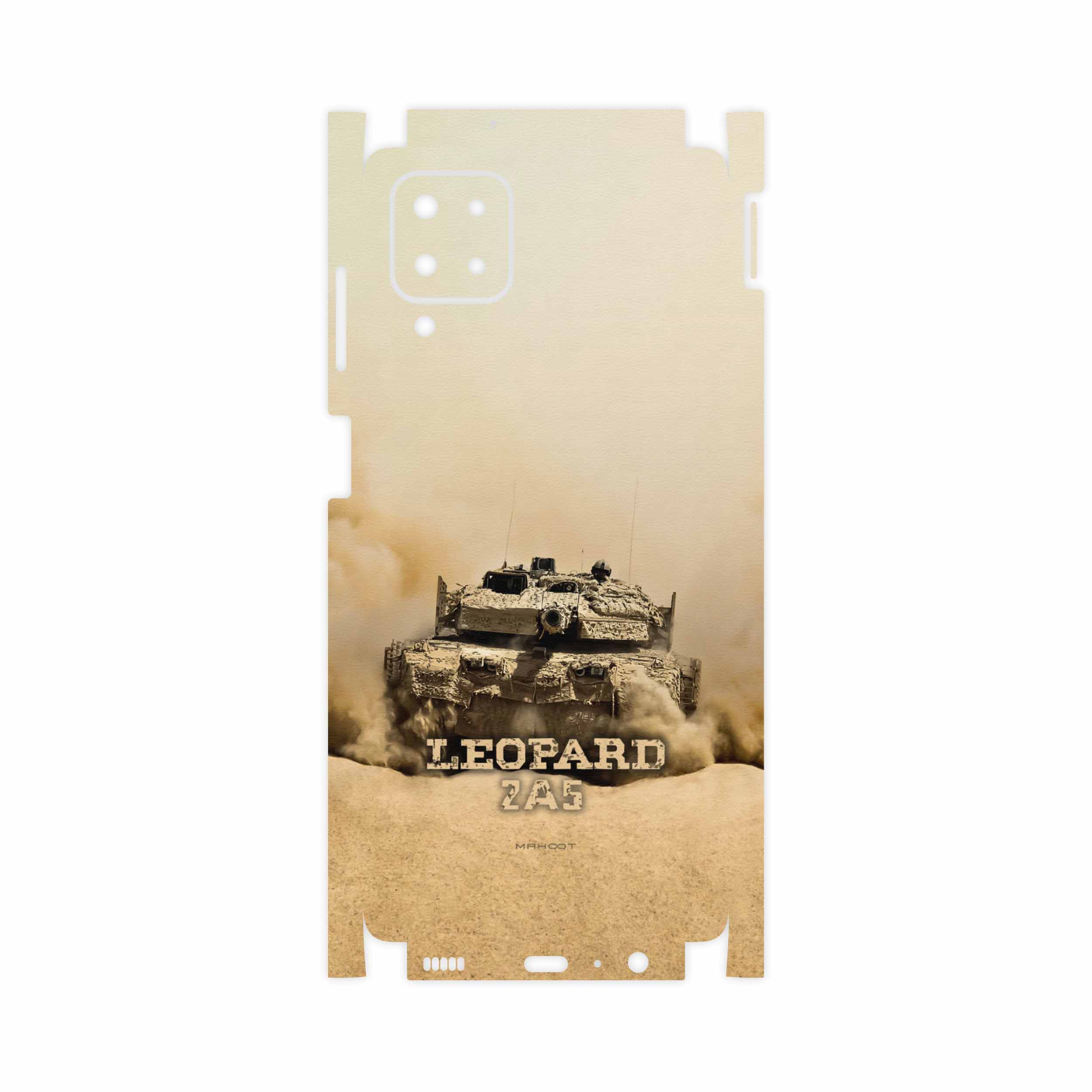 برچسب پوششی ماهوت مدل Leopard-2A5-tank-FullSkin مناسب برای گوشی موبایل سامسونگ Galaxy M12