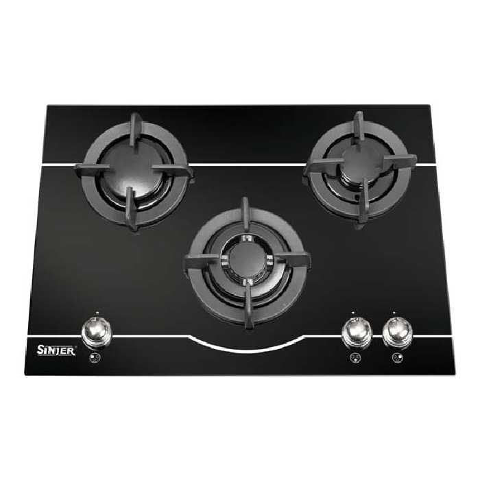 اجاق گاز صفحه ای سینجر سه شعله مدل SDG-301W