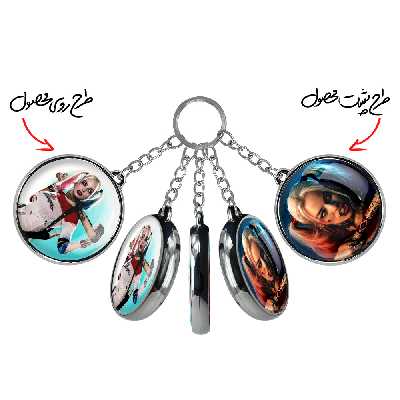 جاکلیدی خندالو طرح هارلی کویین مدل دوطرفه کد 28712867