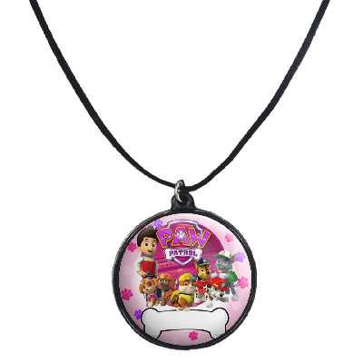 گردنبند پرمانه طرح سگ های نگهبان کد pmb.209 مدل دو طرفه