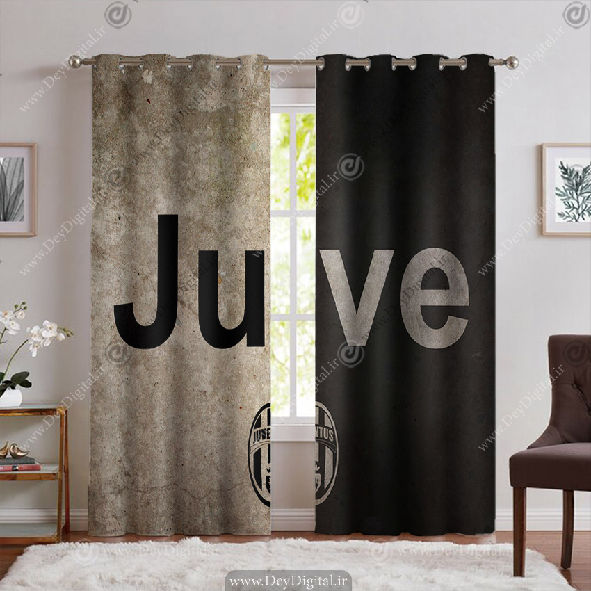 پرده پانچی پسرانه طرح یوونتوس PK-6422.