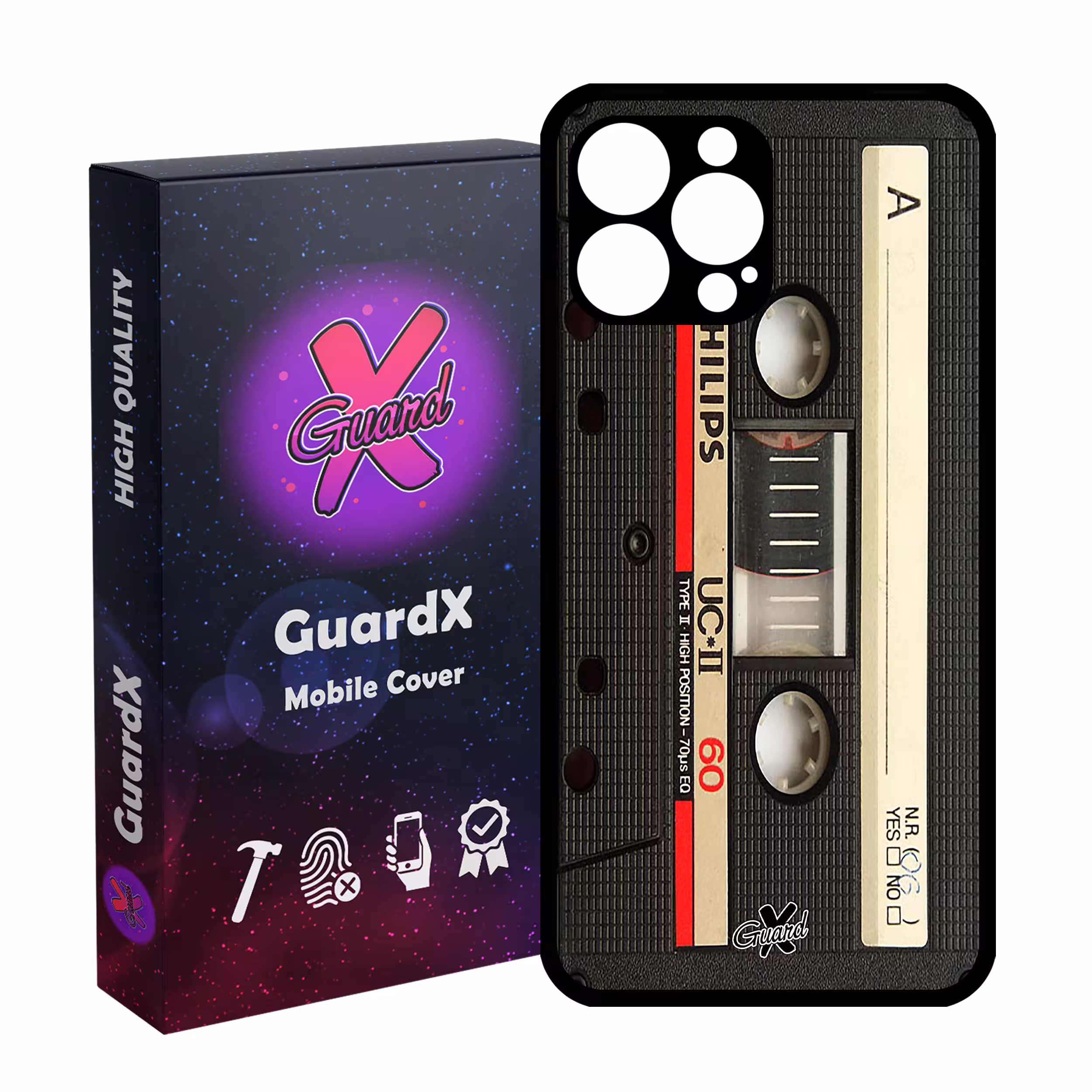 کاور گارد ایکس طرح Cassette مدل Glass10063 مناسب برای گوشی موبایل اپل iPhone 13 Pro Max