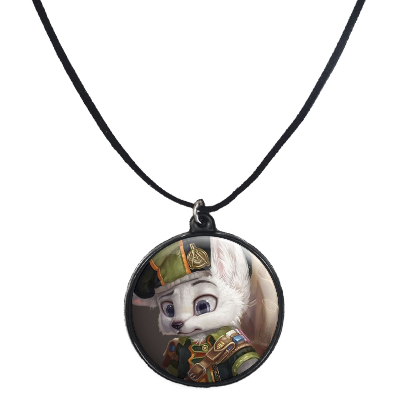 گردنبند پرمانه طرح روباه کد pmb.30860 مدل دو طرفه