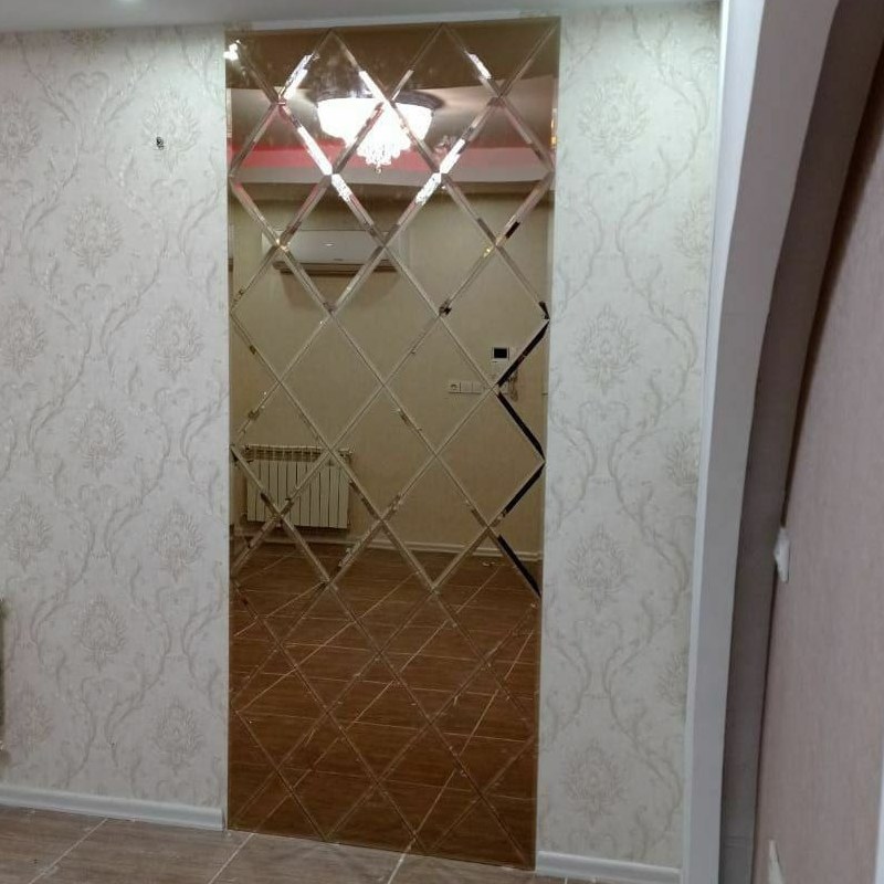 آینه طرح لوزی متر مربع