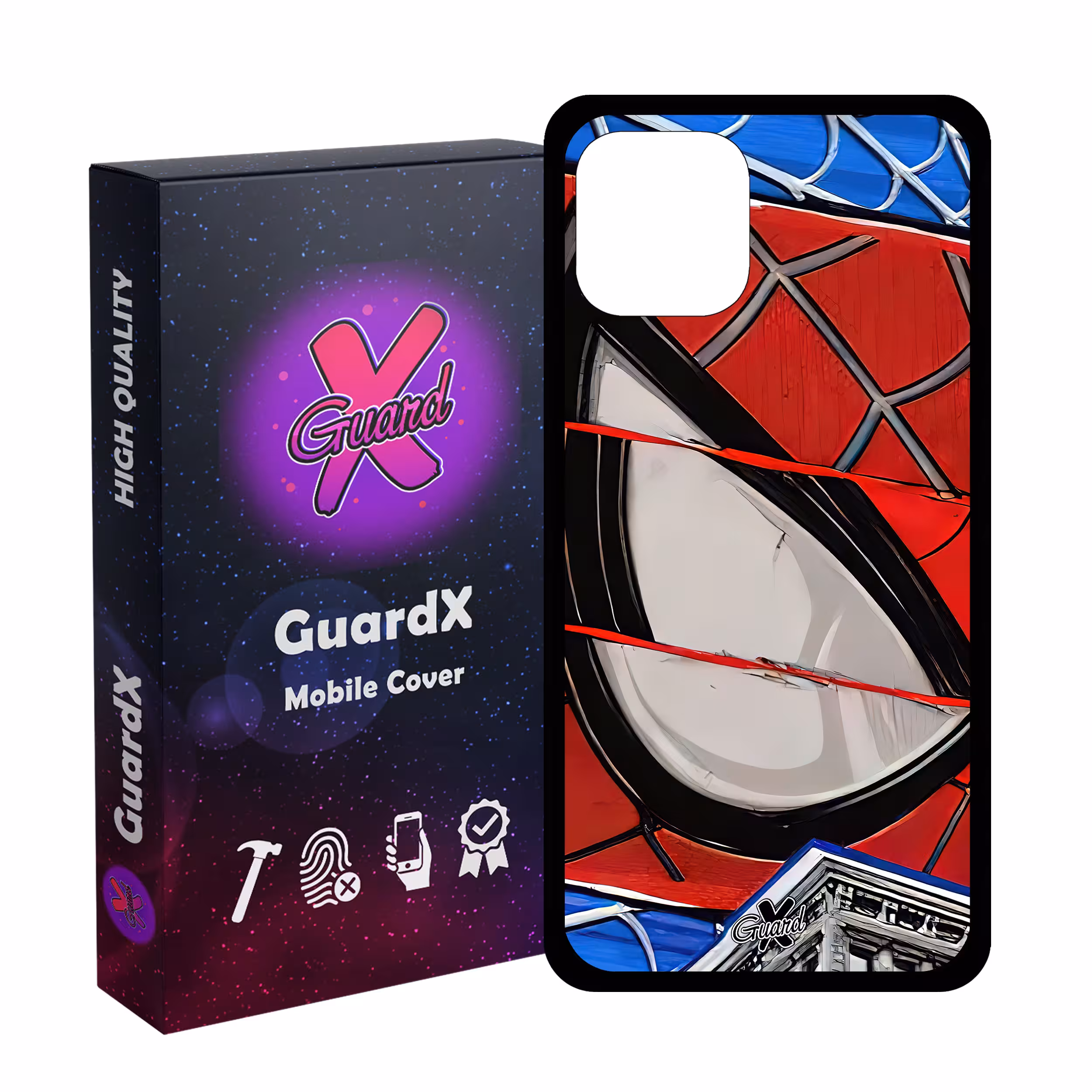 کاور گارد ایکس طرح مرد عنکبوتی مدل Glass10491 مناسب برای گوشی موبایل اپل iPhone 11 Pro